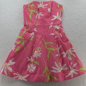 Lilly pulitzer twirler Dress, pocket wire cuesta floral hot pink
